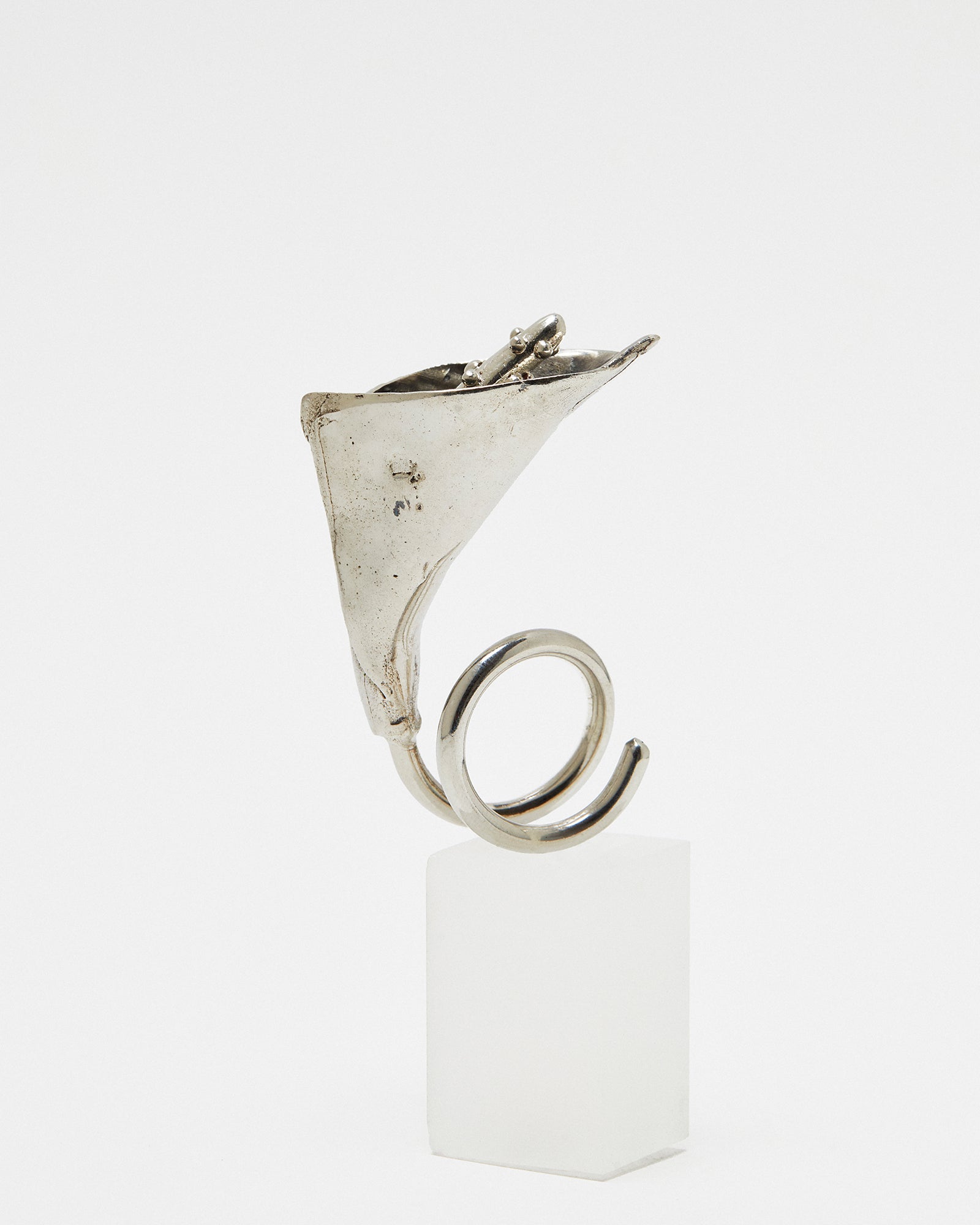 Calla Lily Ring- Silver