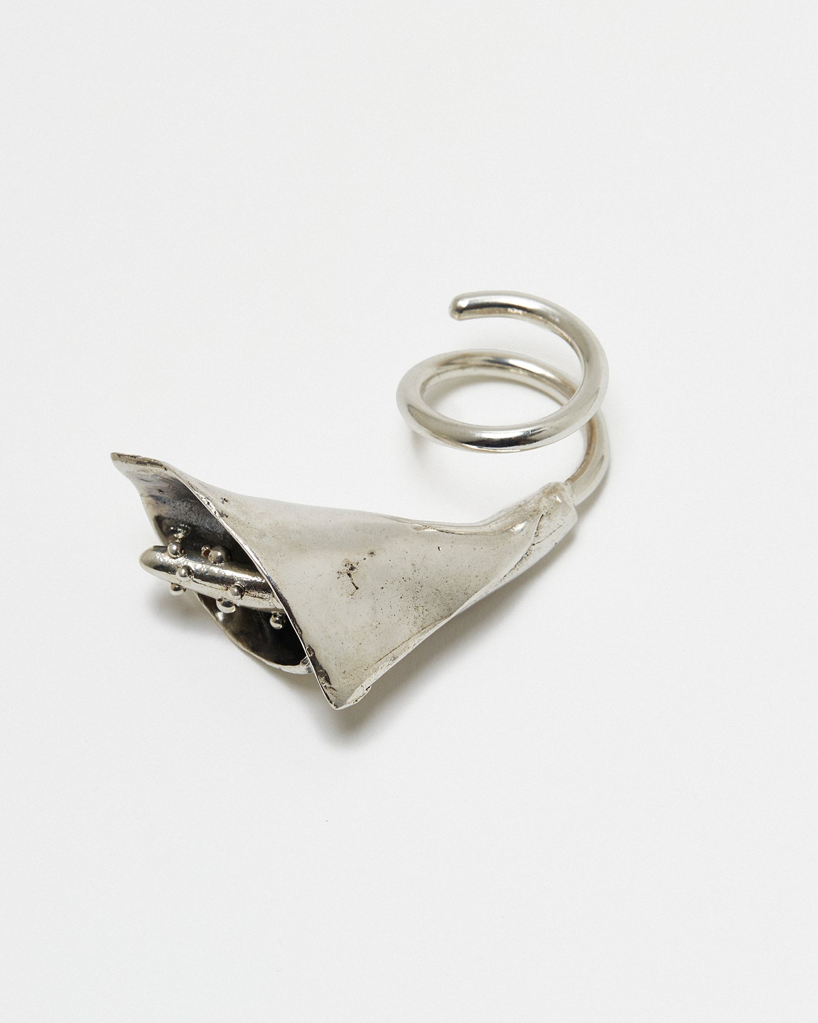 Calla Lily Ring- Silver