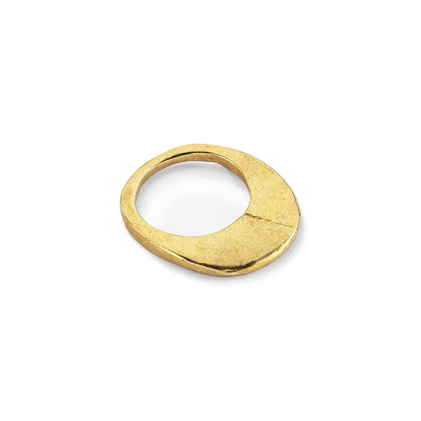 FLAT OVAL SCULPTED RING