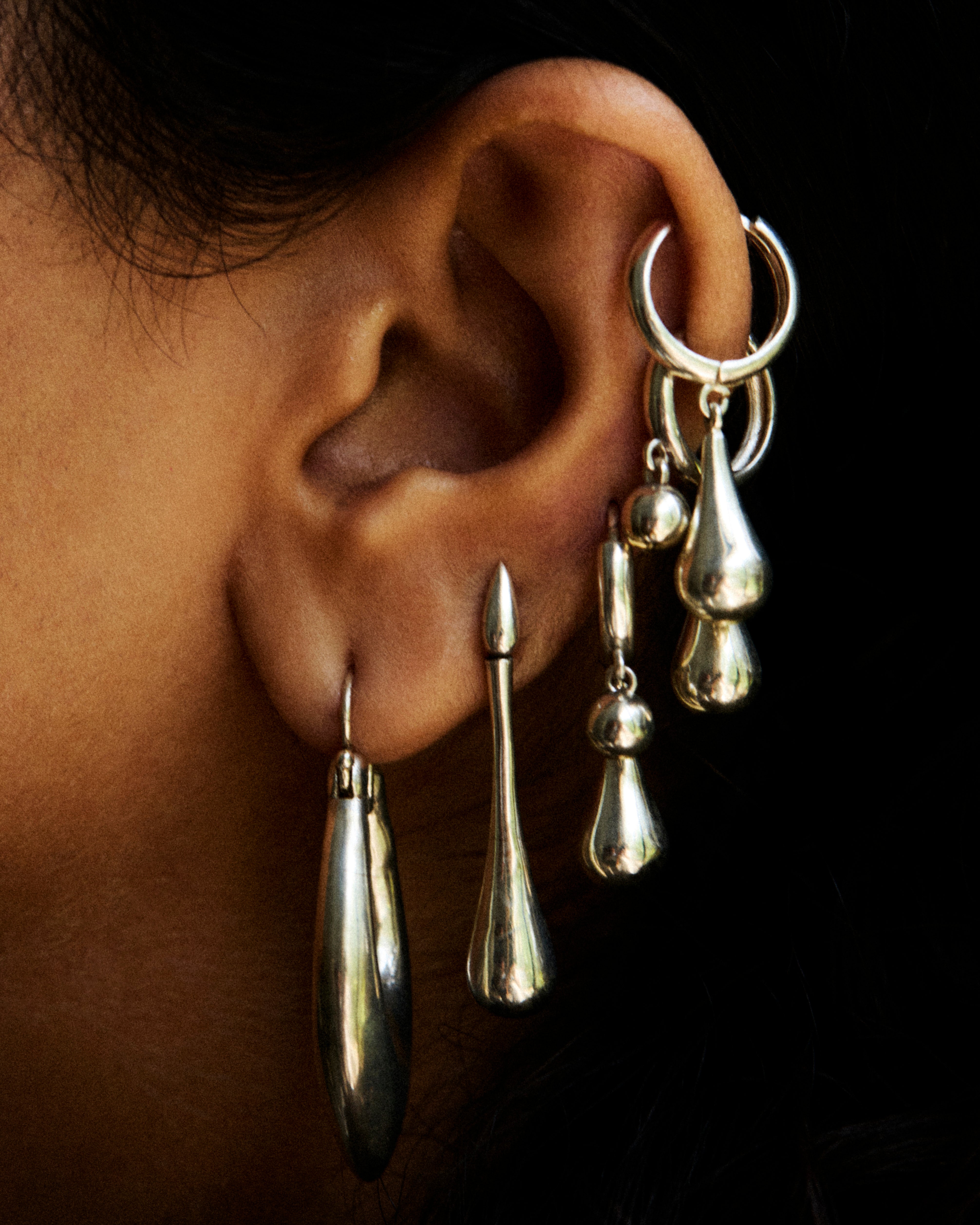 Single Tear Earrings